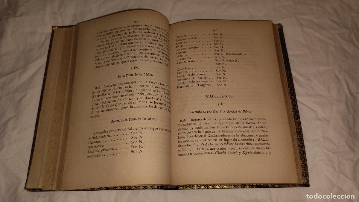 Libros antiguos: CONSTITUCIONES DE LAS MONJAS DE LA ORDEN DE SAN GERONIMO - A&Ntilde;O 1883 - EXCEPCIONAL - Foto 10