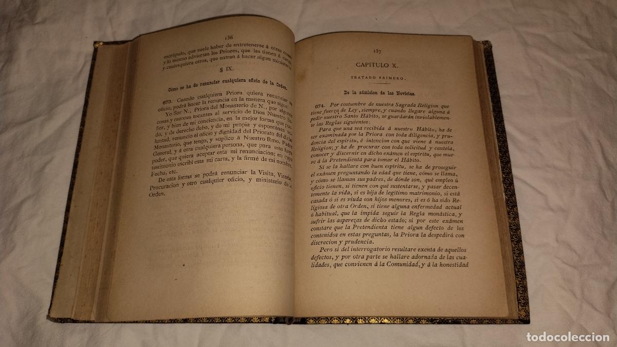 Libros antiguos: CONSTITUCIONES DE LAS MONJAS DE LA ORDEN DE SAN GERONIMO - A&Ntilde;O 1883 - EXCEPCIONAL - Foto 12
