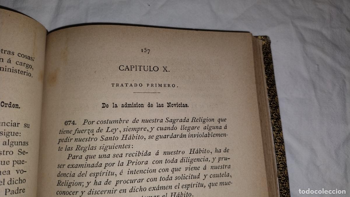 Libros antiguos: CONSTITUCIONES DE LAS MONJAS DE LA ORDEN DE SAN GERONIMO - A&Ntilde;O 1883 - EXCEPCIONAL - Foto 13