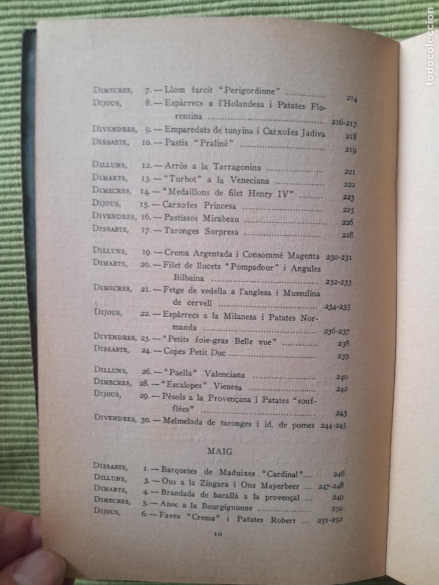 Libros antiguos: CLASSES DE CUINA. CURS 1925-1926. JOSEP RONDISSONI. - Foto 10