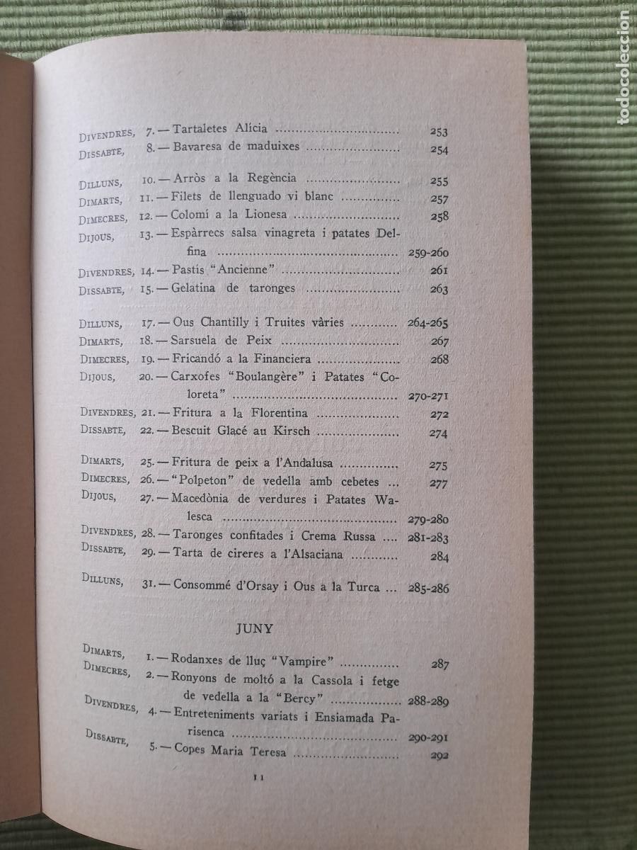 Libros antiguos: CLASSES DE CUINA. CURS 1925-1926. JOSEP RONDISSONI. - Foto 11