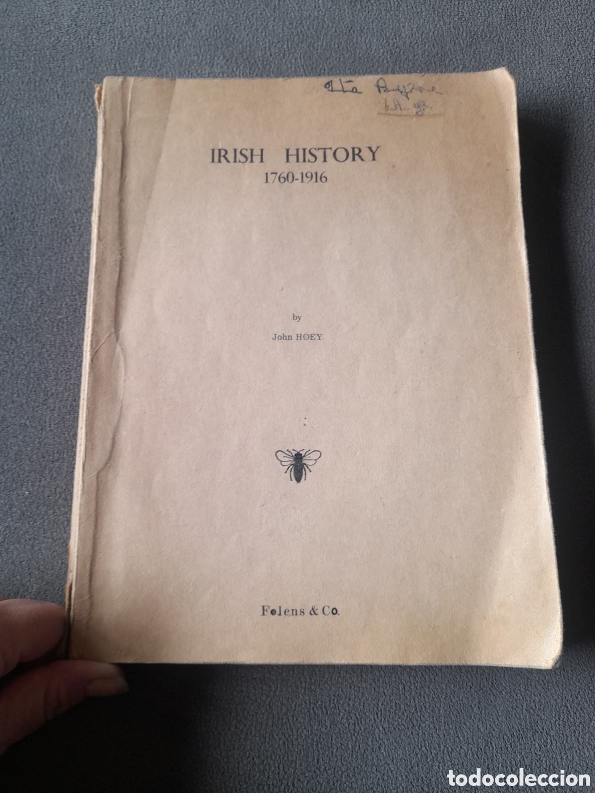 Libros antiguos: Libro antiguo Irish Hystory sin fechar anterior a 1936