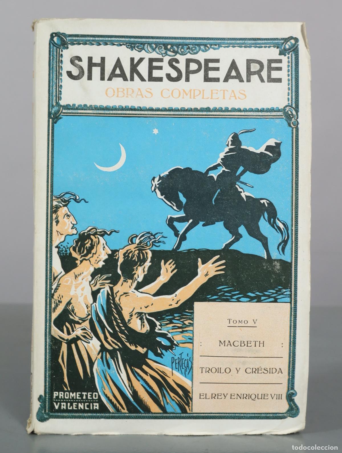 Libros antiguos: Obras Completas - William Shakespeare - Editorial Prometeo TOMO V