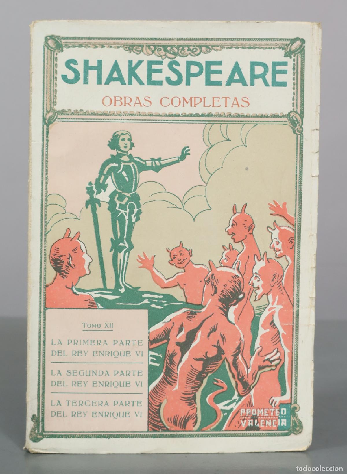 Libros antiguos: Obras Completas - Shakespeare - Editorial Prometeo. TOMO XII
