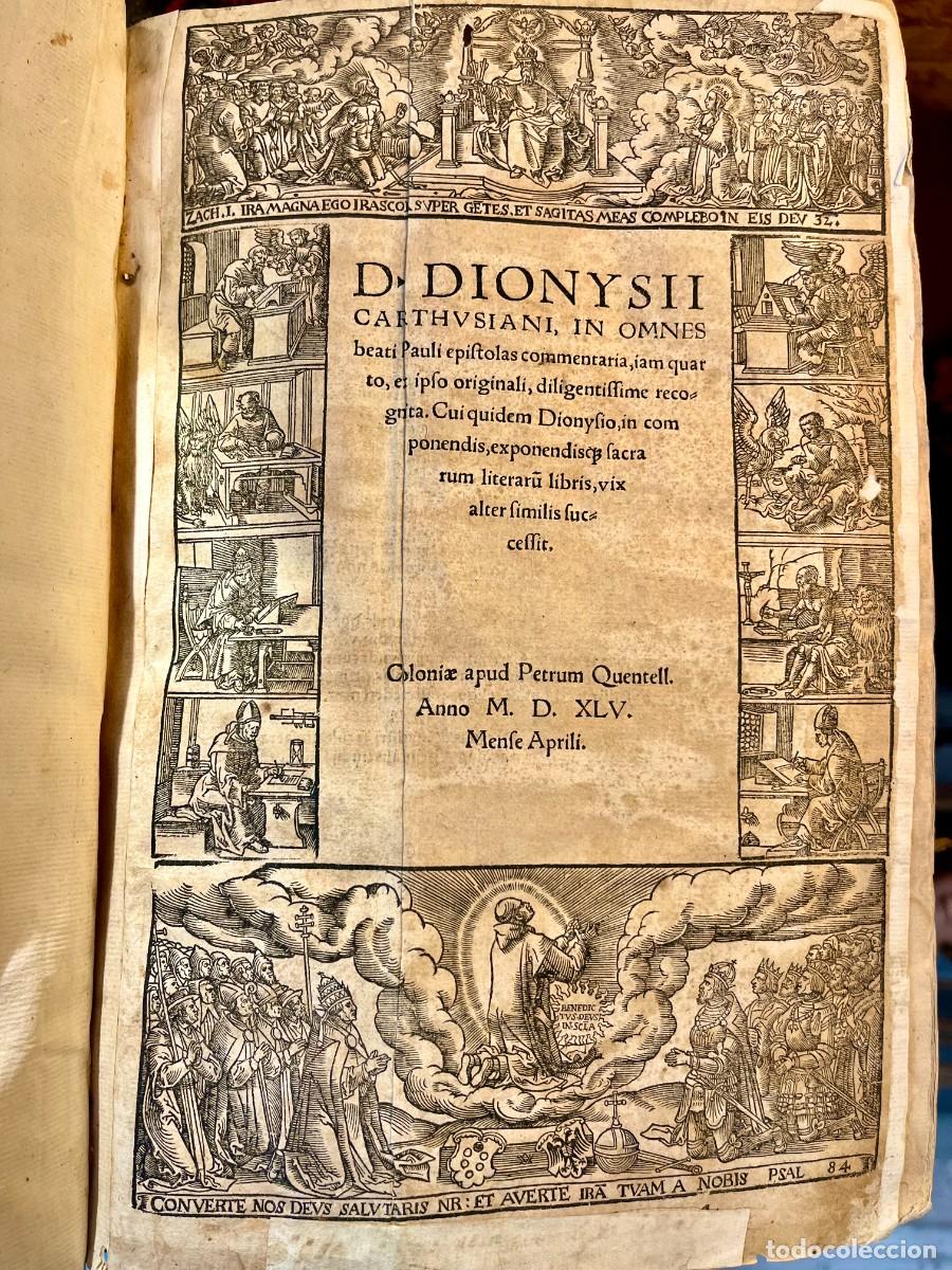 Libros antiguos: LIBRO ANTIGUO 1545 DIONISIO CARTUJANO QUENTELL SAN PABLO SIGLO XVI