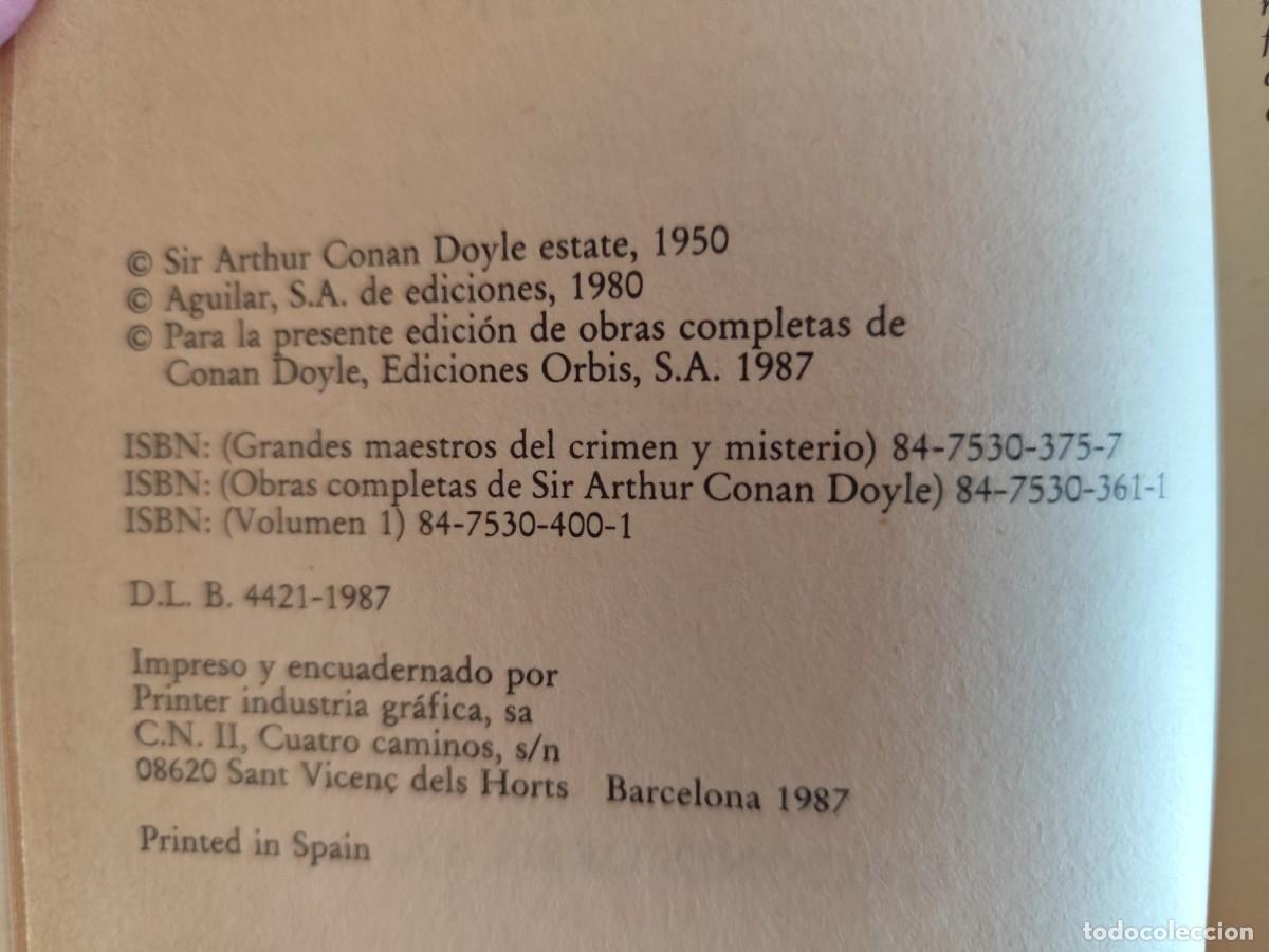 Libros antiguos: Sherlock Holmes - Obras completas - Foto 3
