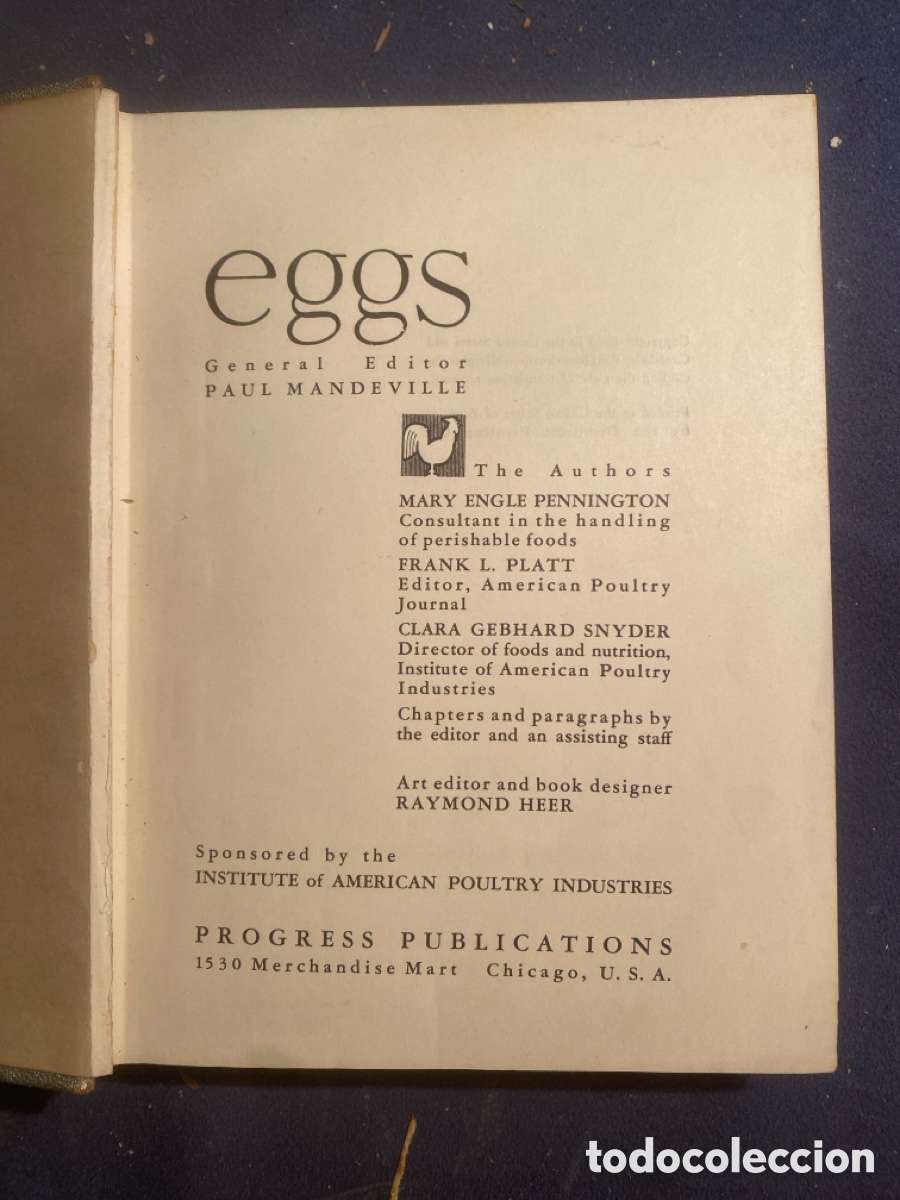 Libros antiguos: MARY ENGLE AND OTHERS: - EGGS - (1933) - Foto 2
