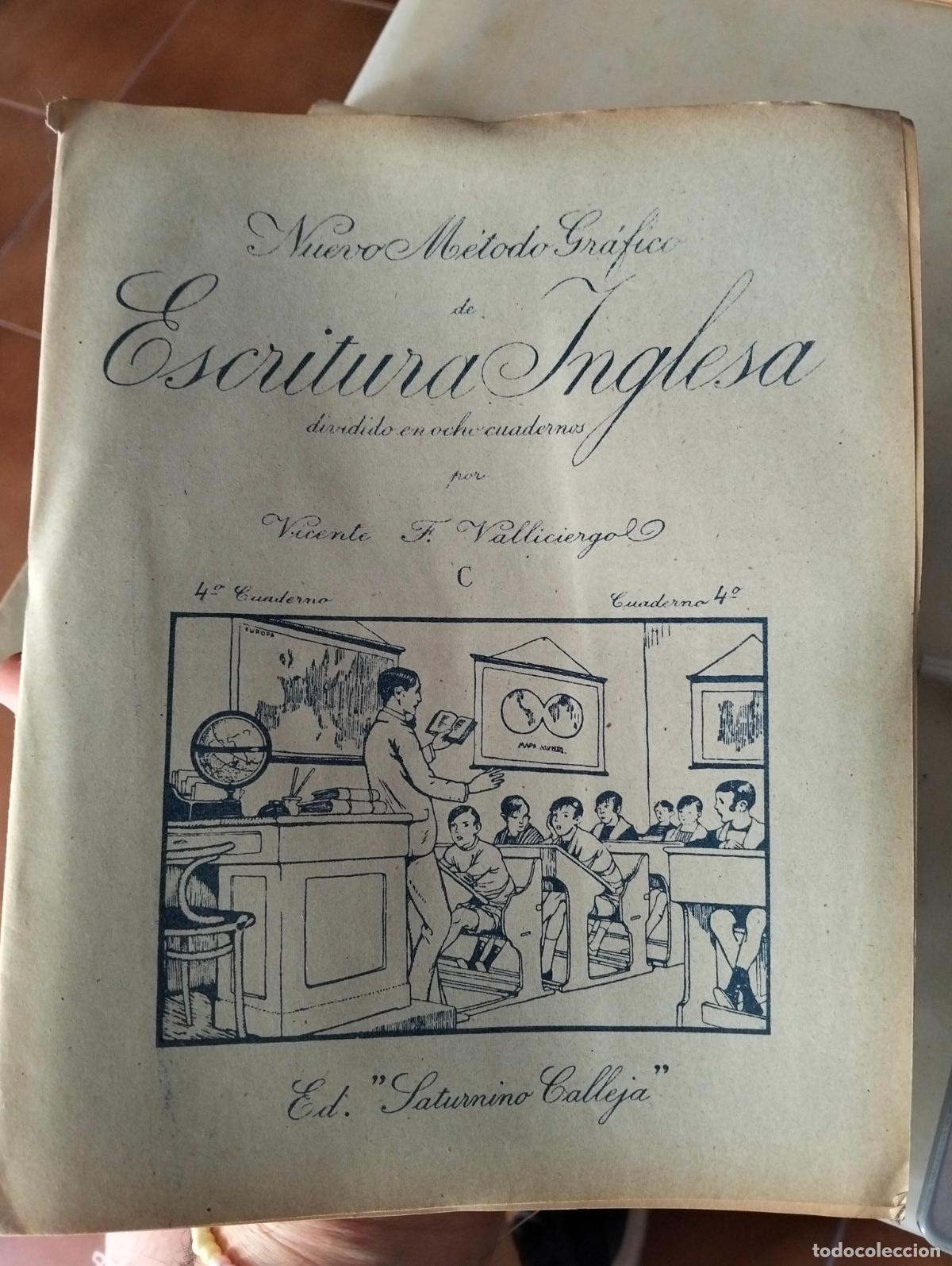 Libros antiguos: Nuevo Metodo Grafico de Escritura Inglesa, Vicente Valliciergo, ed. Calleja. VISITA MI CATALOGO