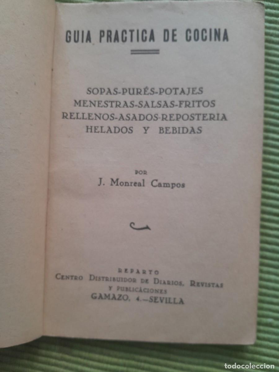 Libros antiguos: GUIA PRACTICA DE COCINA. FLETCHER. SEVILLA. - Foto 3