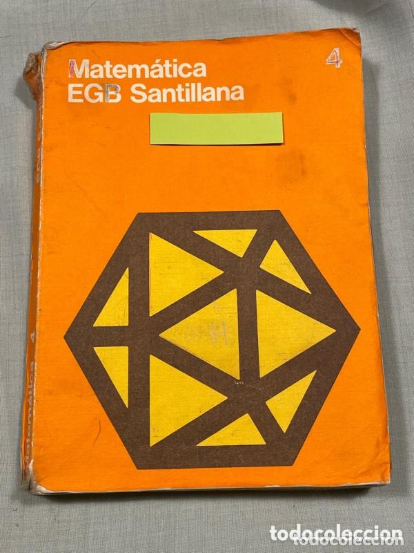 Libros antiguos: Matem&aacute;tica EGB 4 - VVAA - Santillana - Foto 1