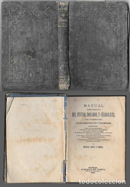 Libros antiguos: MANUAL TEORICO-PRACTICO DEL PINTOR, DORADOR Y CHAROLISTA - SAENZ Y GARCIA, MANUEL - A-DIyPI-389