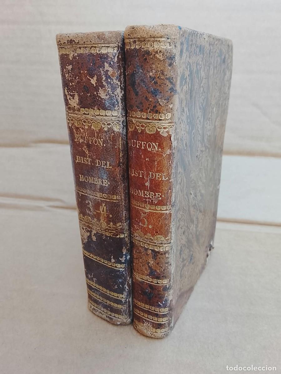 Libros antiguos: HISTORIA DEL HOMBRE - BUFFON - TOMOS III-VI-V 1834