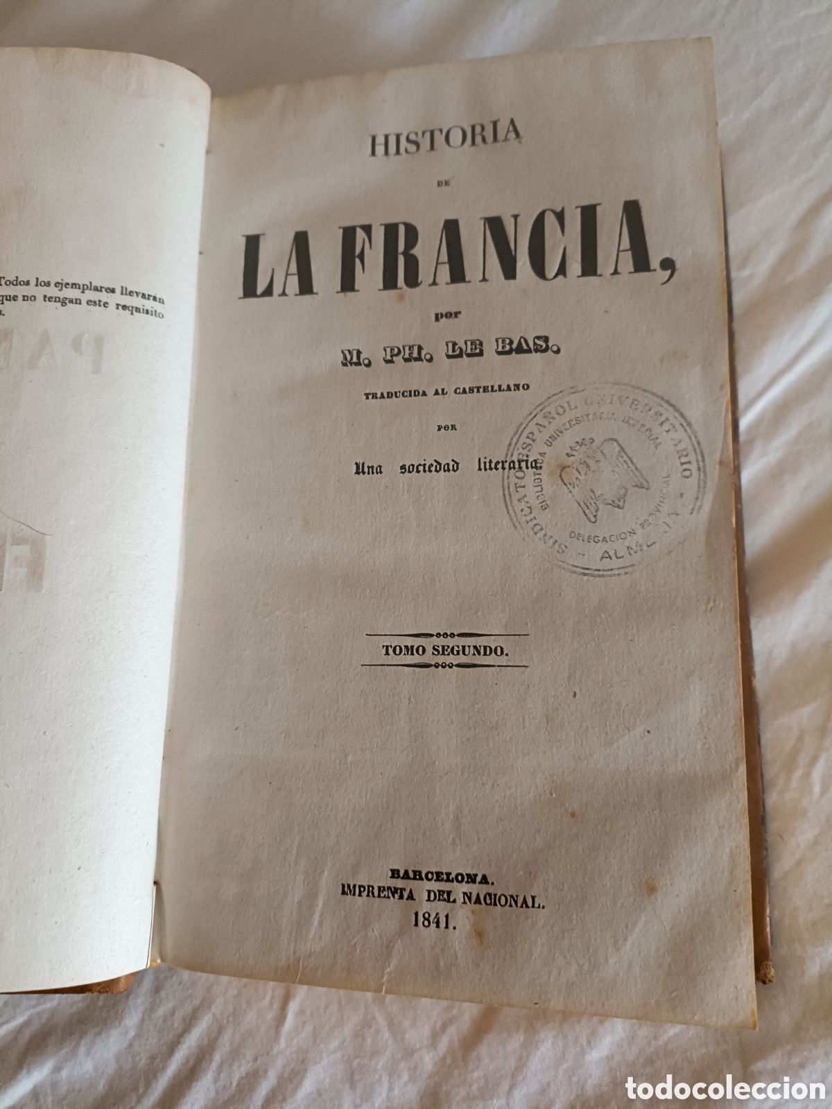 Libros antiguos: Historia de Francia Ed. 1841