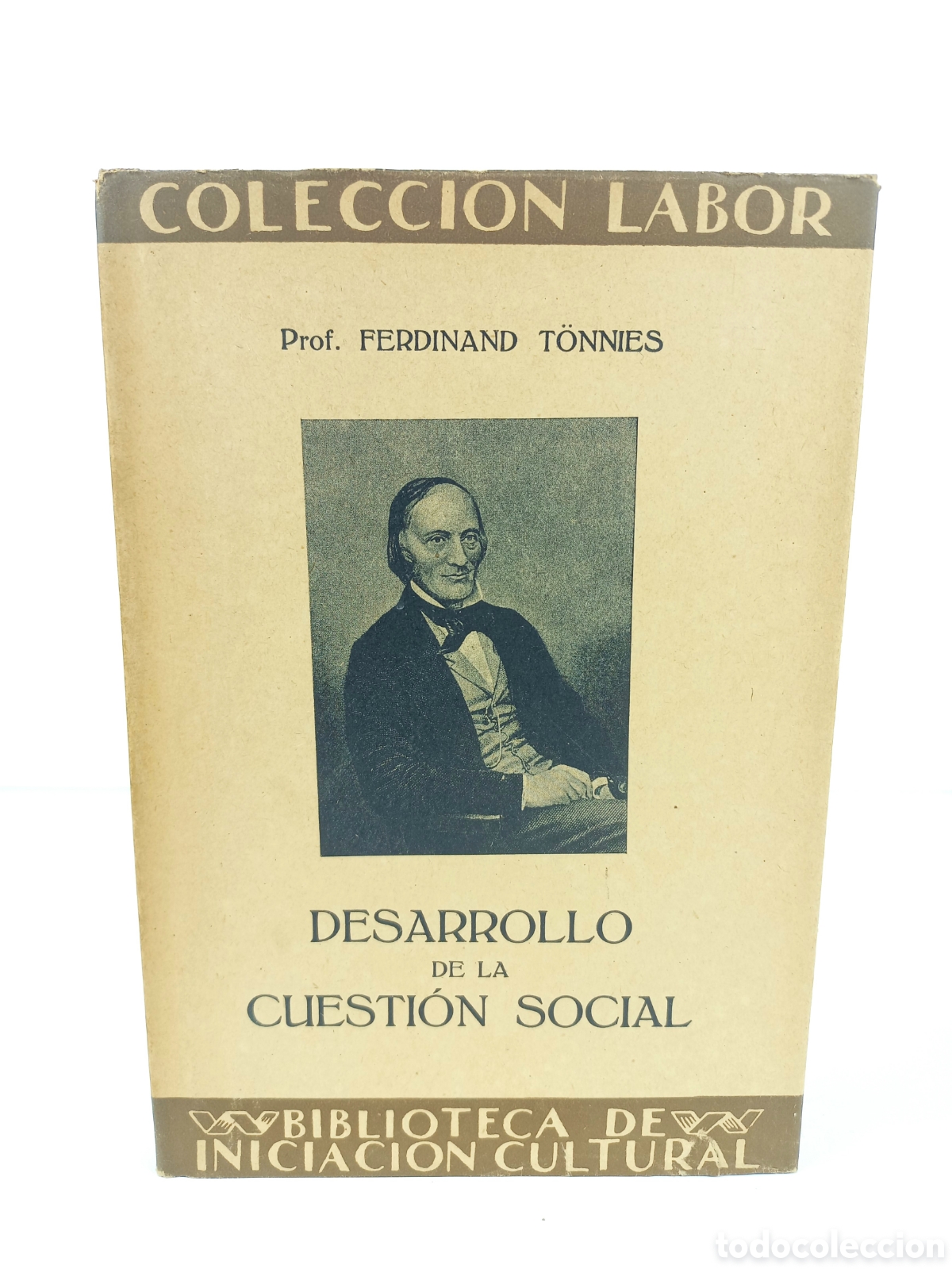 Libros antiguos: Desarrollo de la Cuesti&oacute;n Social. Ferdinand Tonnies. Labor, primera edici&oacute;n, 1927. Ilustrado.