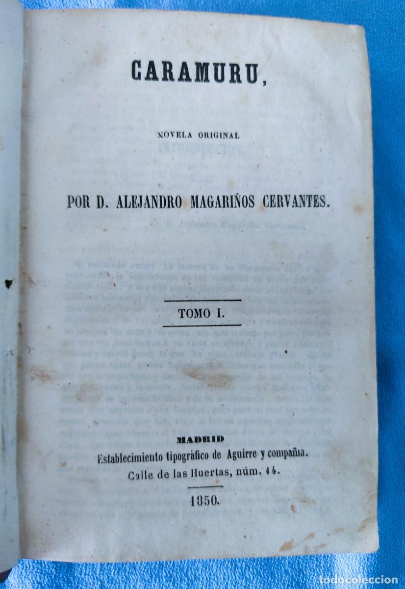 Libros antiguos: LA EPOCA BIBLIOTECA DEL SIGLO CARAMURU ALEJANDRO MAGARI&Ntilde;OS CERVANTES A&Ntilde;O 1850