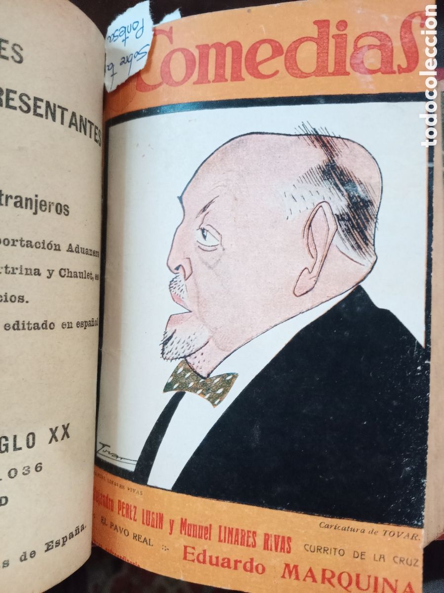 Libros antiguos: 6 cap&iacute;tulos Comedias a&ntilde;o 1928