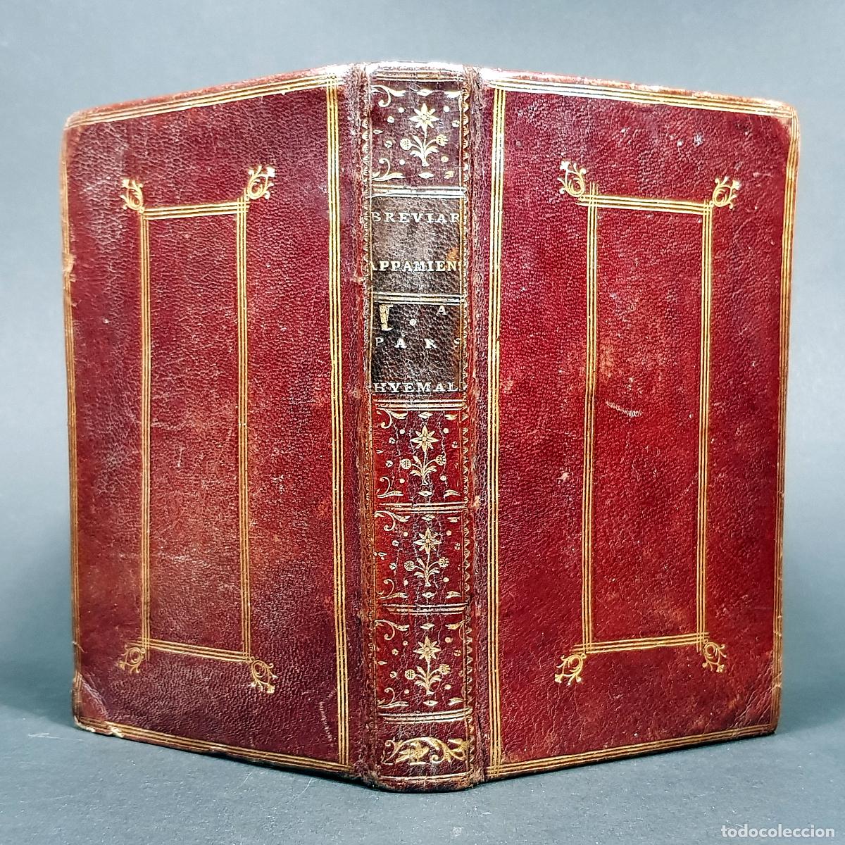 Libros antiguos: A&ntilde;o 1781 Encuadernaci&oacute;n a la Duseuil en marroqu&iacute;n rojo con ruedas doradas 2 en el mundo Lujo