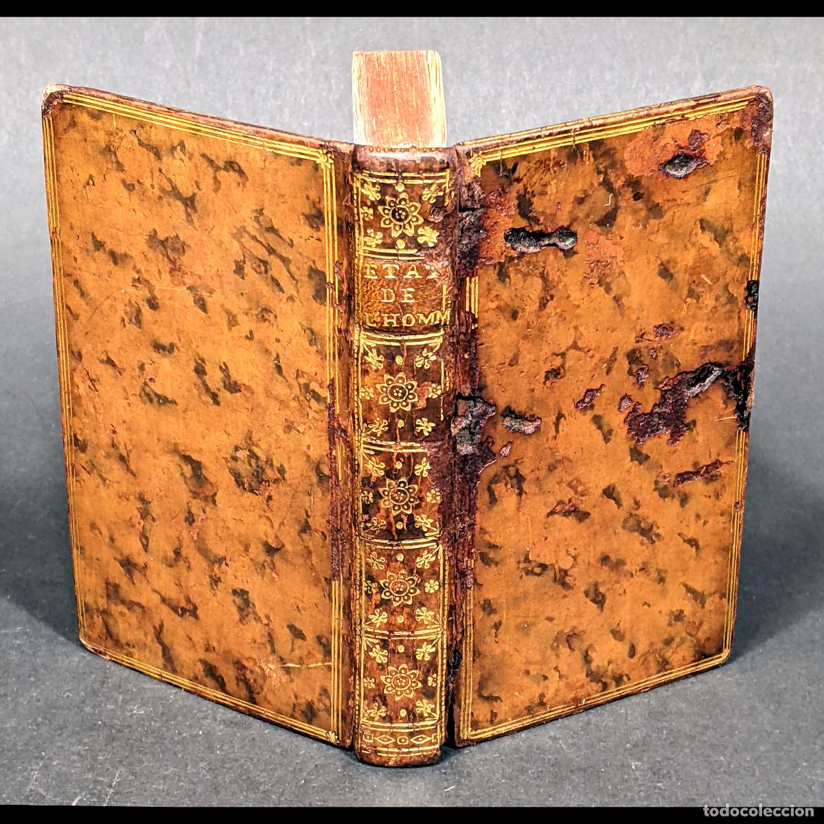 Livres anciens: A&ntilde;o 1740 Libertad sexual Cr&iacute;tica a la Iglesia sobre el pecado original Libro prohibido Muy raro