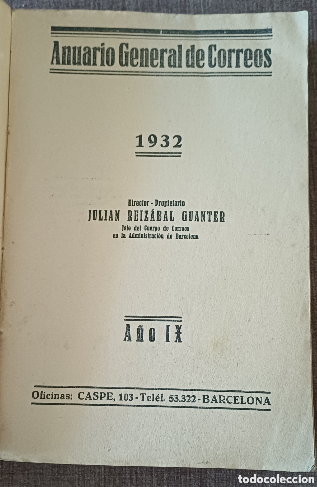 Libros antiguos: Anuario General de Correos de 1932 - Foto 4
