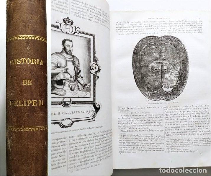 Antiquarische B&uuml;cher: Historia de Felipe II. H. Forneron. Barcelona, Montaner y Sim&oacute;n. A&ntilde;o 1884