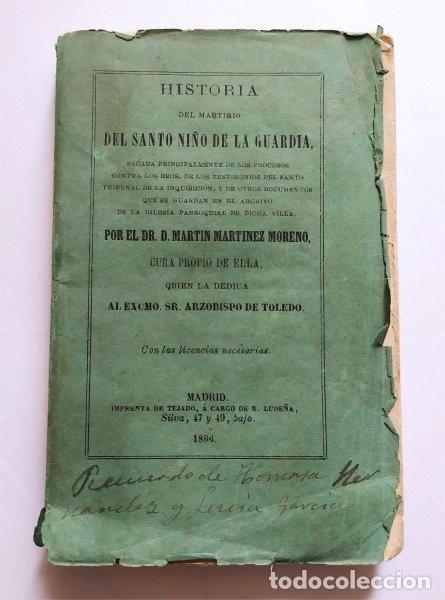 Antiquarische B&uuml;cher: Historia del martirio del Santo Ni&ntilde;o de la Guardia. Madrid, 1866