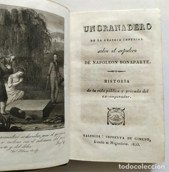 Libri antichi: Un granadero de la Guardia Imperial sobre el sepulcro de Napole&oacute;n Bonaparte. Valencia, 1830