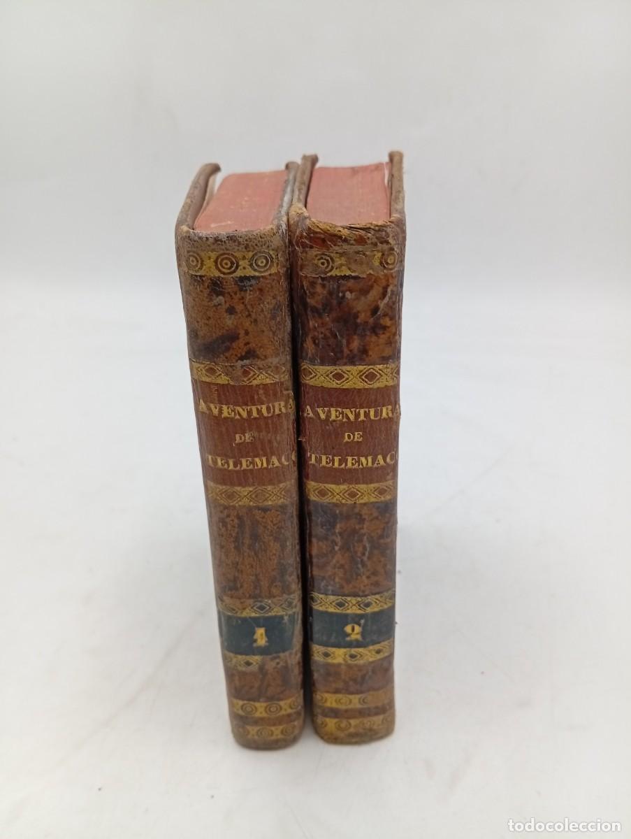 Libros antiguos: LAS AVENTURAS DE TELEMACO, HIJO DE ULYSES. FCO. DE SALIGNAC DE LA MOTE-FENELON. TOMO I Y II. 1805.