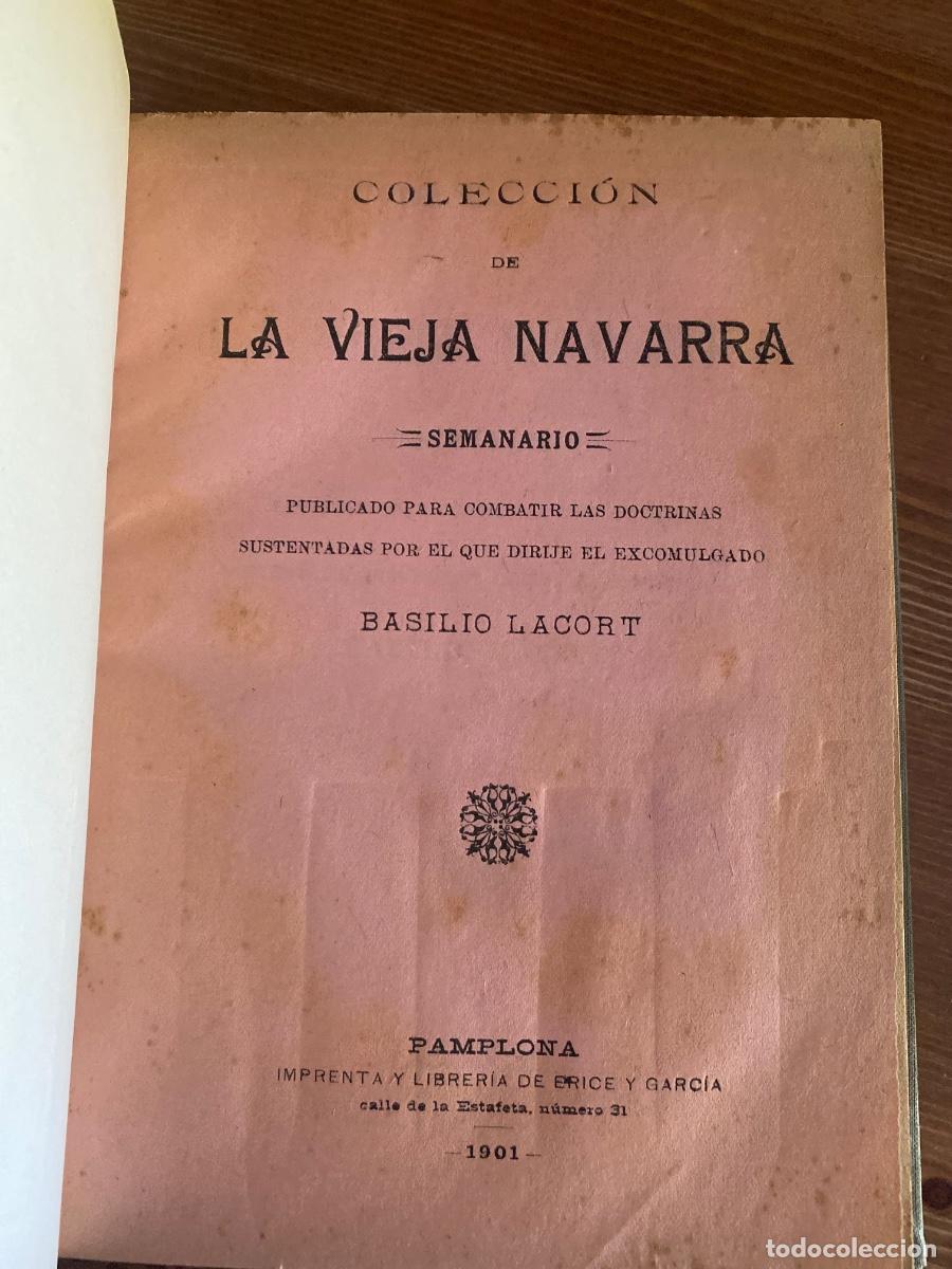 Libros antiguos: Colecci&oacute;n de la Vieja Navarra. Semanario. - Lacrot, Basilio