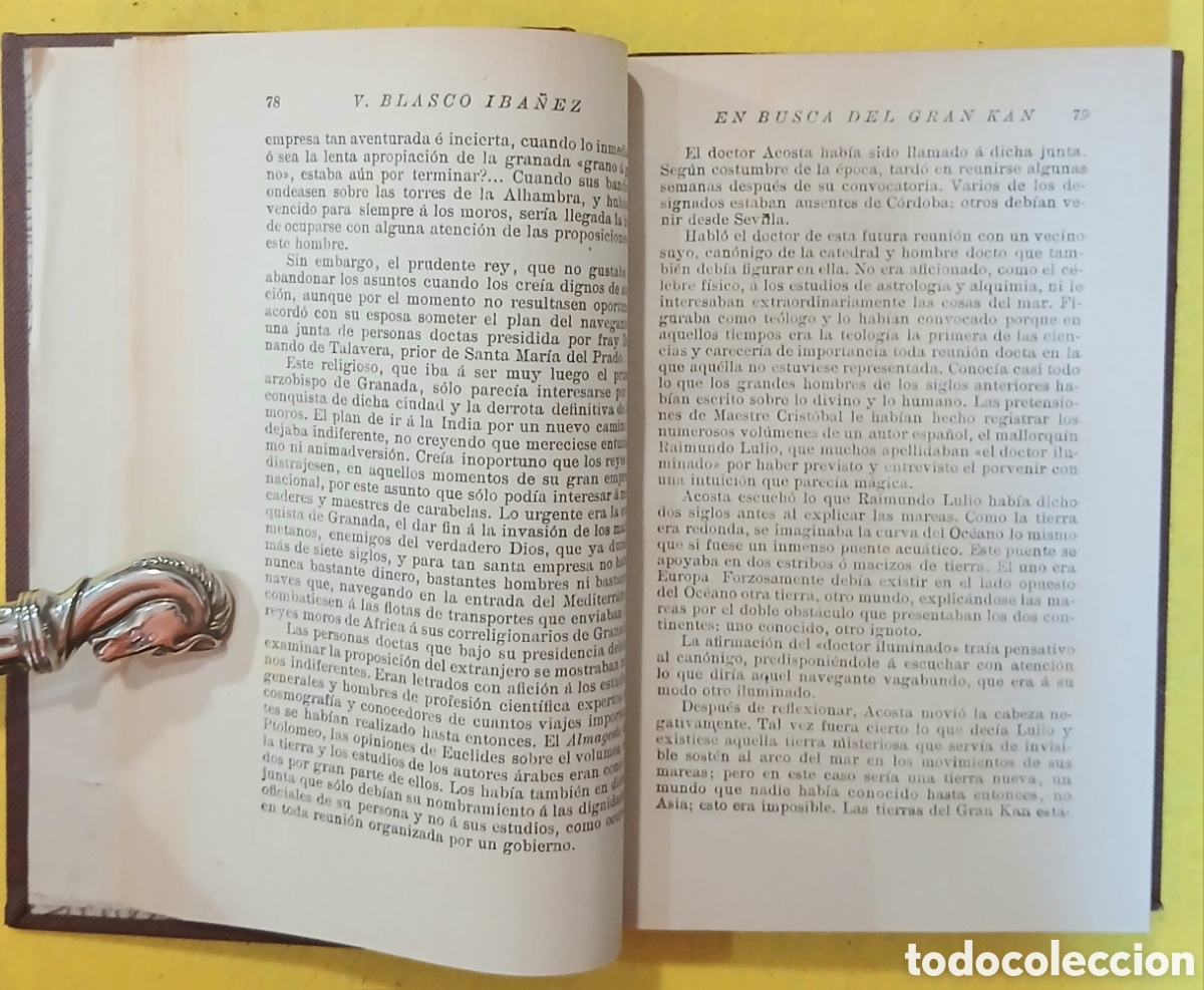 Libros antiguos: El busca del Gran kan, Cristobal Colon - Foto 6