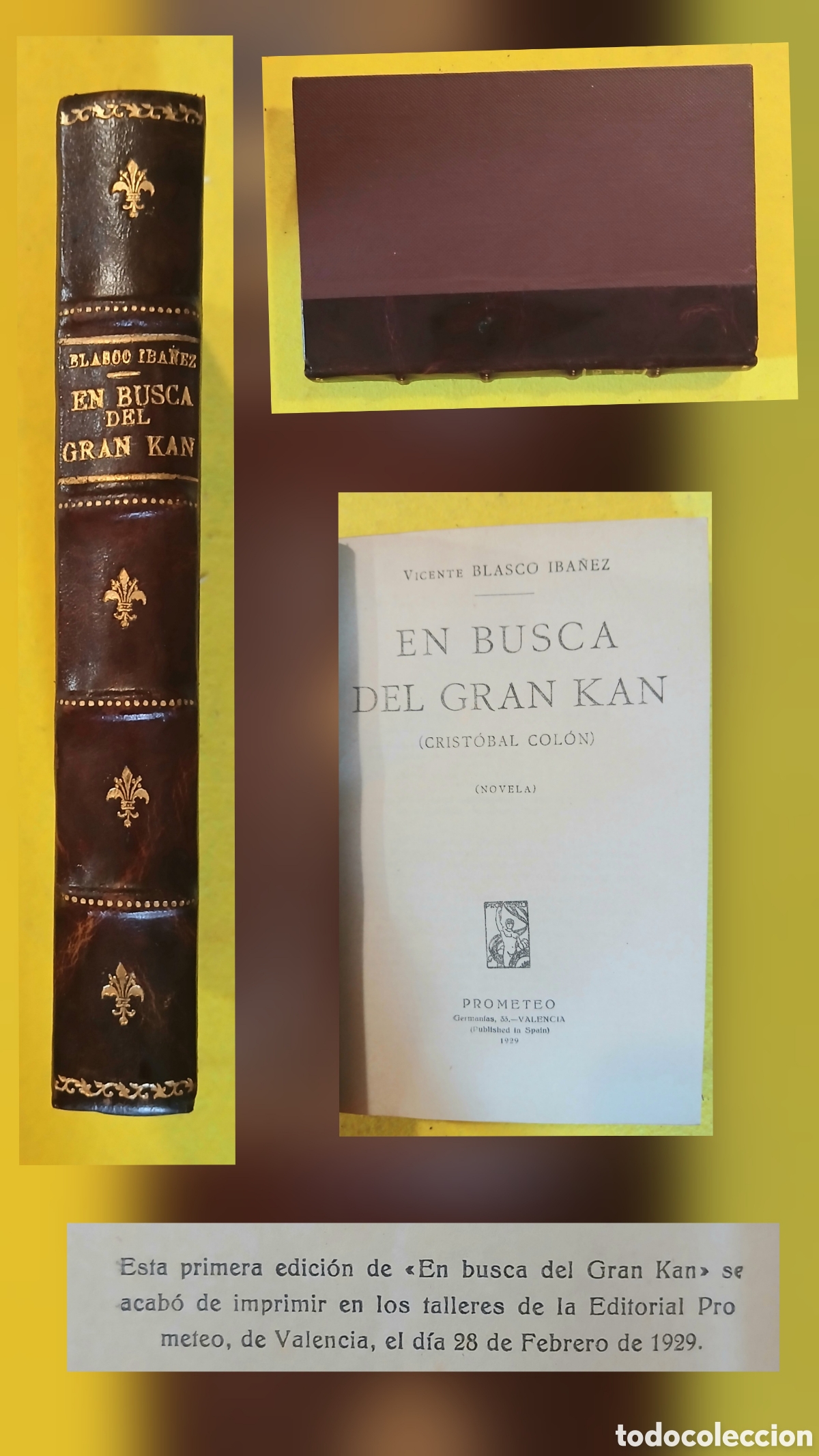 Libros antiguos: El busca del Gran kan, Cristobal Colon