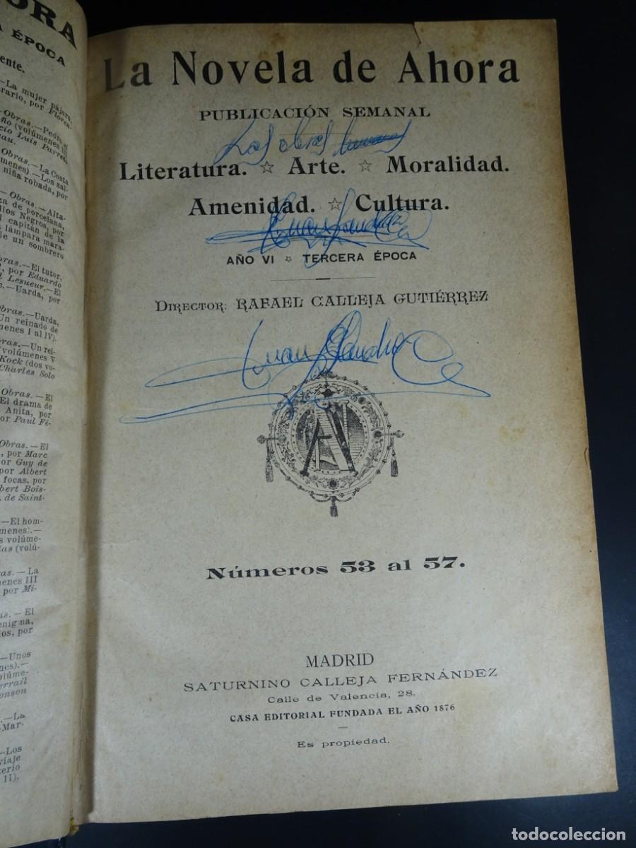 Livros antigos: TOMO CON CINCO N&ordm; 53-57, LA NOVELA DE AHORA, SATURNINO CALLEJA, LARRA, VER FOTOS
