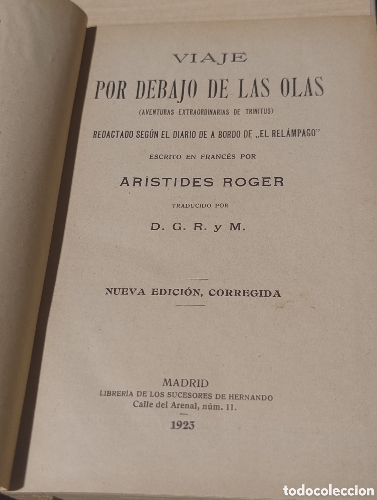 Libros antiguos: Viaje por debajo de las olas - Foto 4