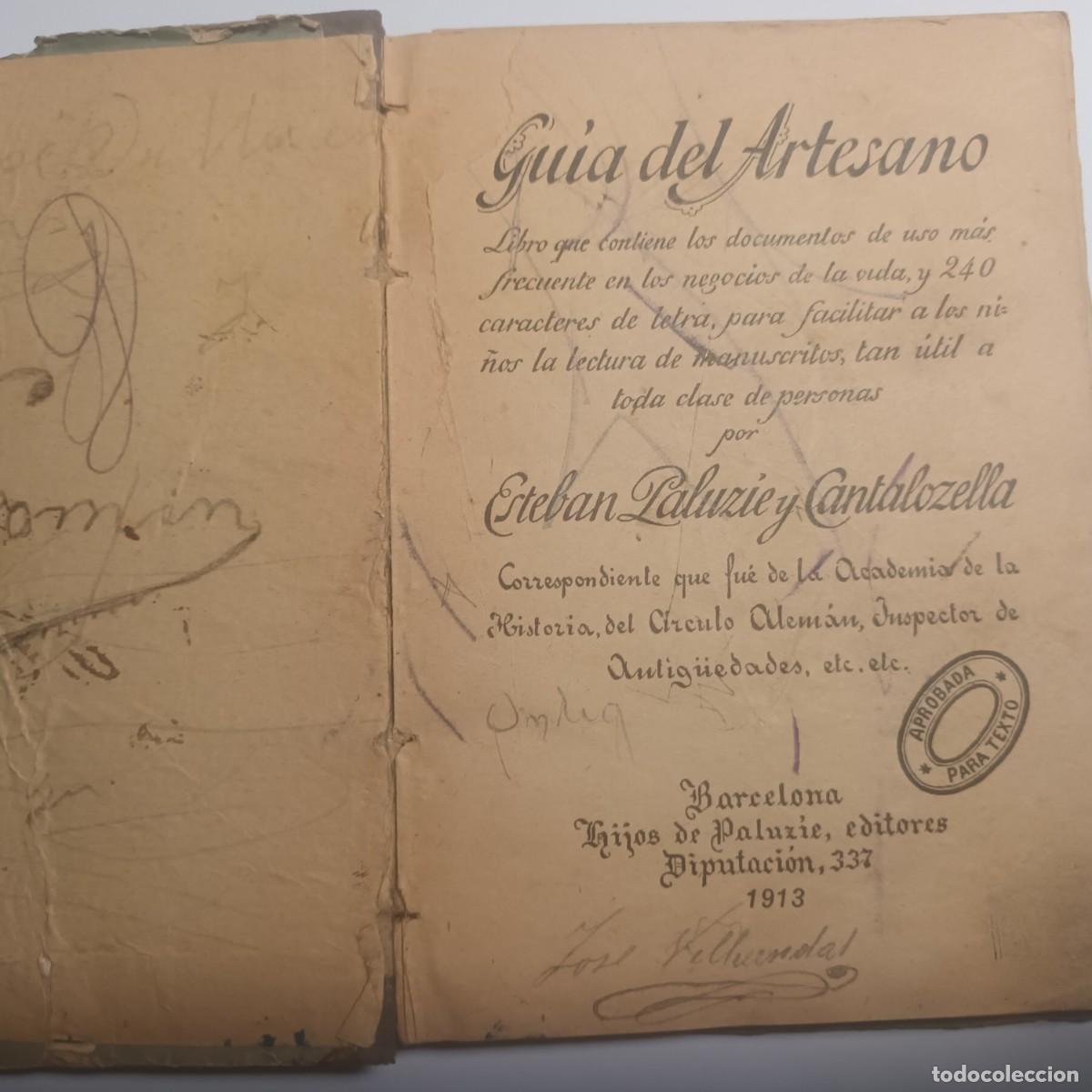 Libros antiguos: Gu&iacute;a del Artesano - Lote L - 147A - Foto 3