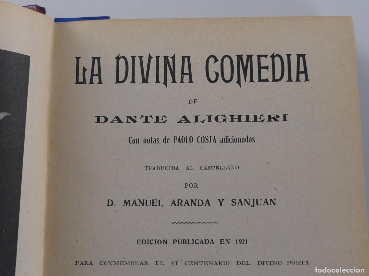 Libros antiguos: LIBRO - LA DIVINA COMEDIA DE DANTE ALIGHIERI - Foto 6