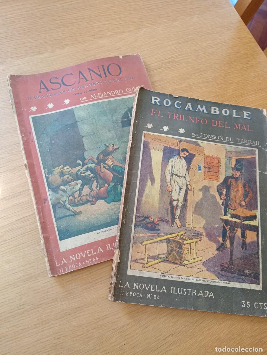 Libros antiguos: LOTE CON DOS EJEMPLARES DE LA NOVELA ILUSTRADA. R&Uacute;STICA. Ca. 1910.