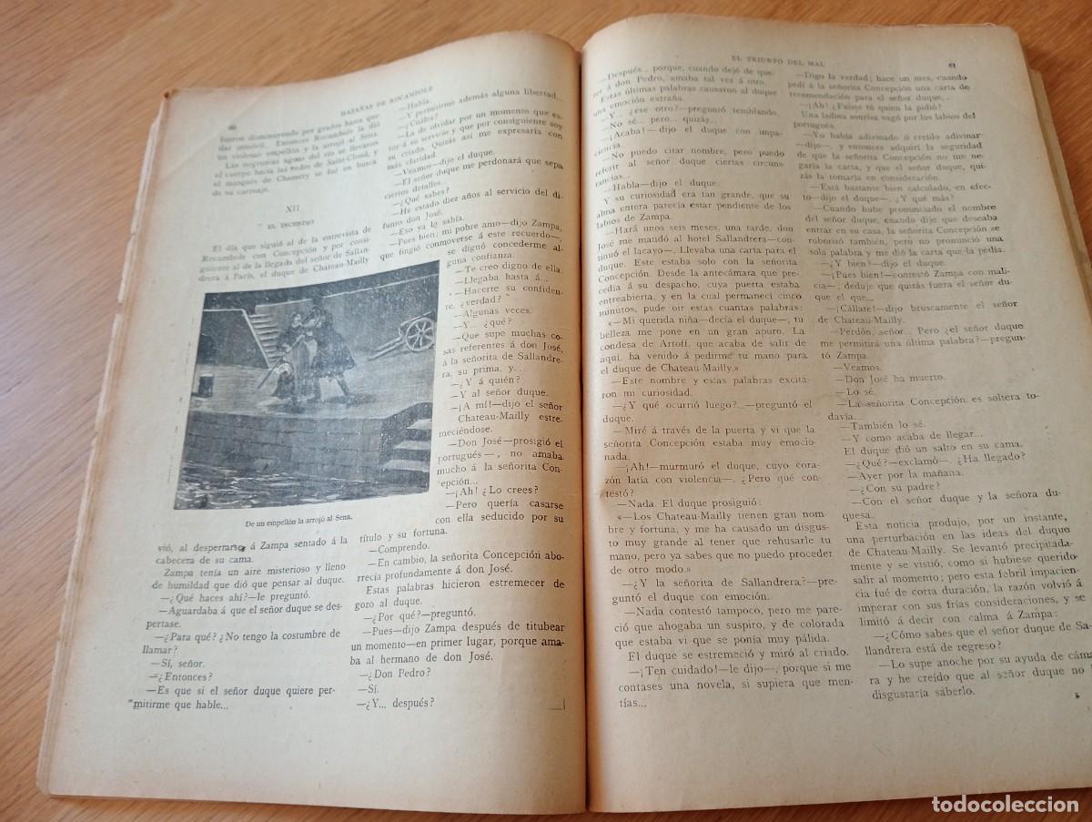 Libros antiguos: LOTE CON DOS EJEMPLARES DE LA NOVELA ILUSTRADA. R&Uacute;STICA. Ca. 1910. - Foto 9