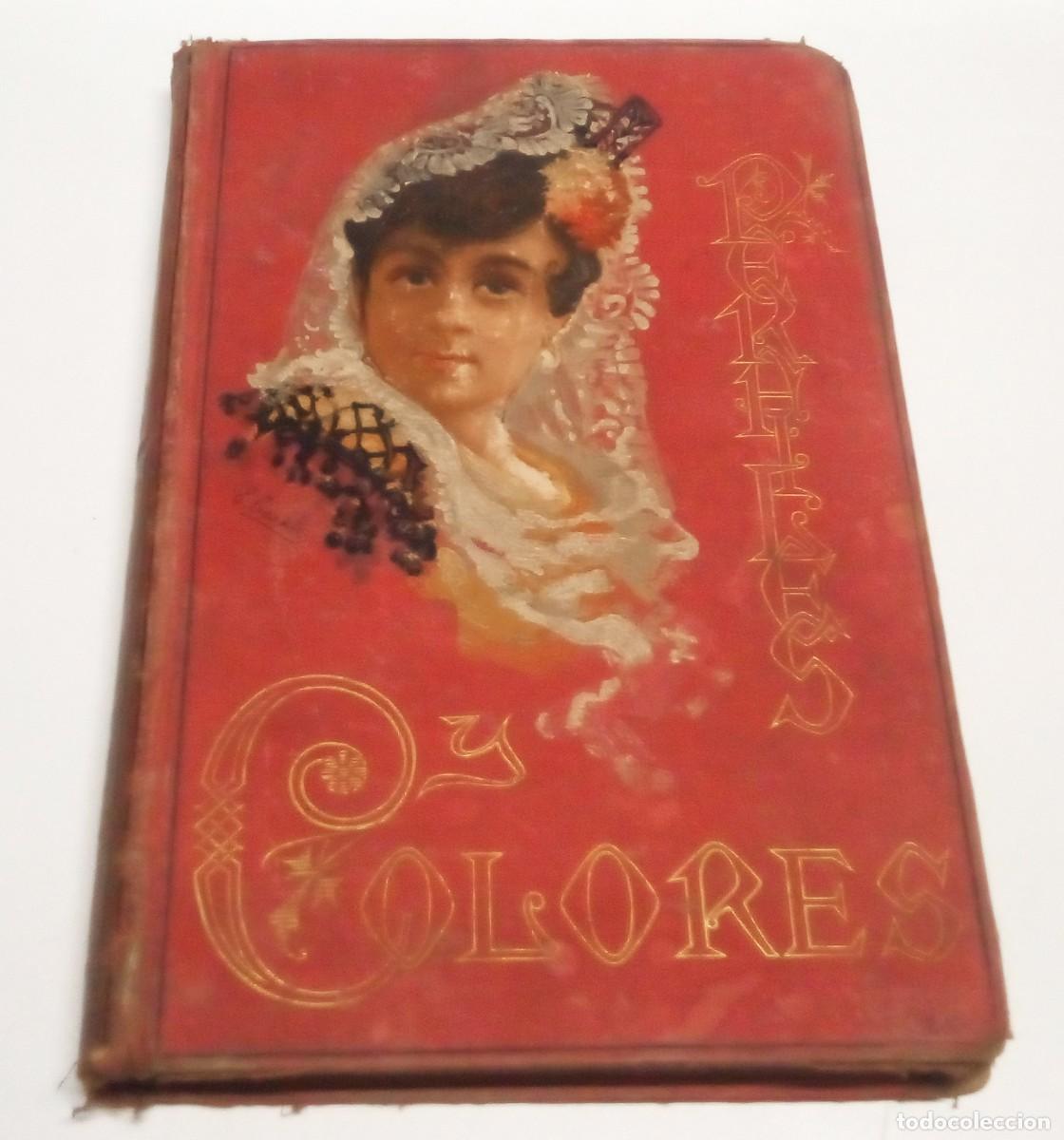 Libros antiguos: MART&Iacute;NEZ PEDROSA, Fernando. Perfiles y Colores. S&aacute;tira de costumbres. Barcelona, 1884.