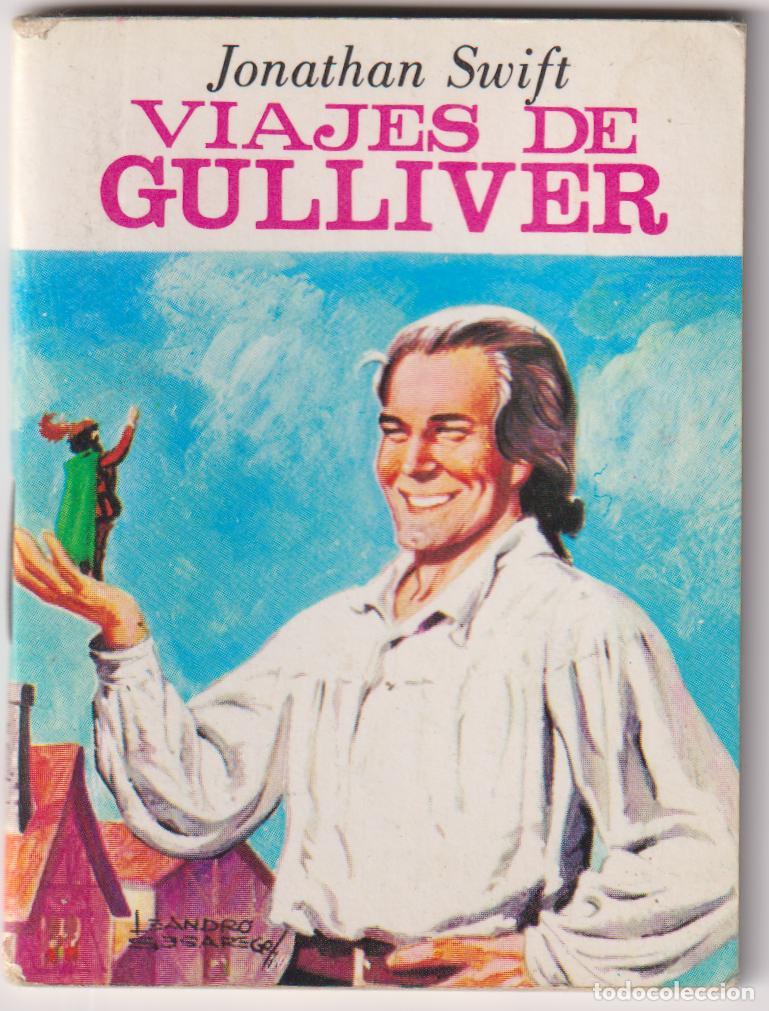 Livros antigos: VIAJES DE GULLIVER, JONATHAN SWIFT - MINI BIBLIOTECA DE LA LITERATURA UNIVERSAL