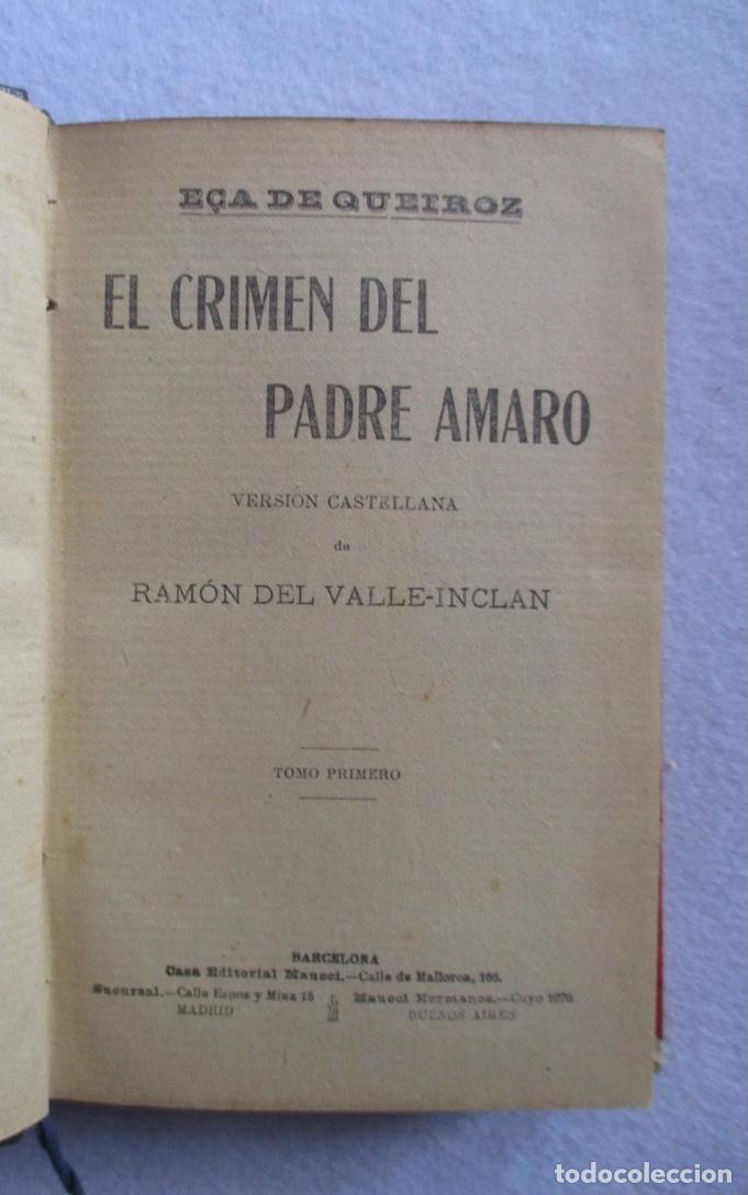 Libros antiguos: EL CRIMEN DEL PADRE AMARO - E&Ccedil;A DE QUEIROZ - Foto 2