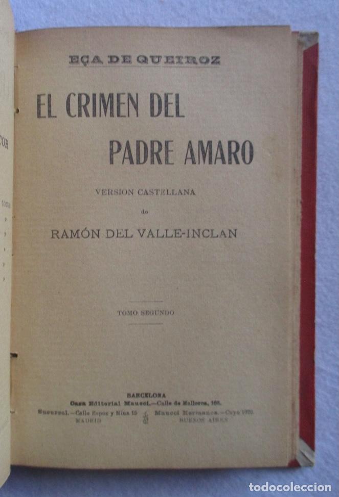 Libros antiguos: EL CRIMEN DEL PADRE AMARO - E&Ccedil;A DE QUEIROZ - Foto 4