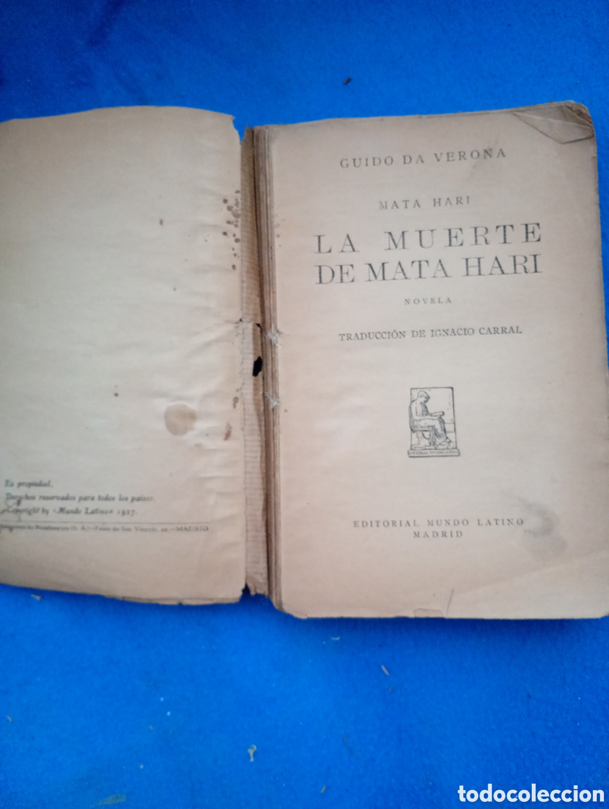 Libros antiguos: La muerte de mata hari 1927 - Foto 2