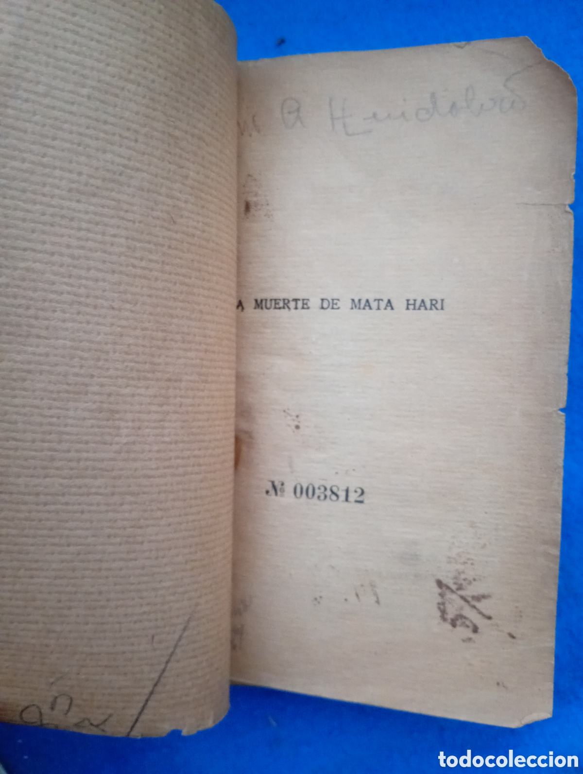 Libros antiguos: La muerte de mata hari 1927