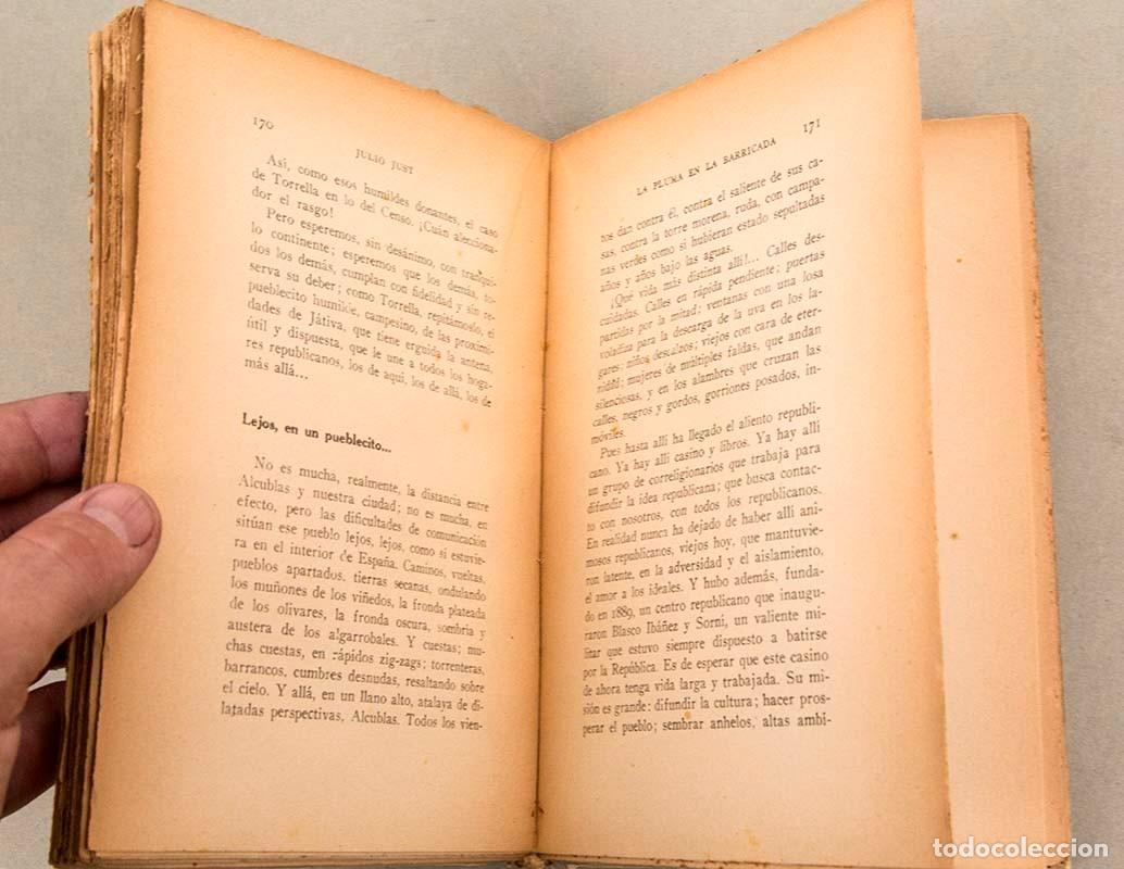 Libros antiguos: LA PLUMA EN LA BARRICADA - JULIO JUST - 1934 - Foto 5