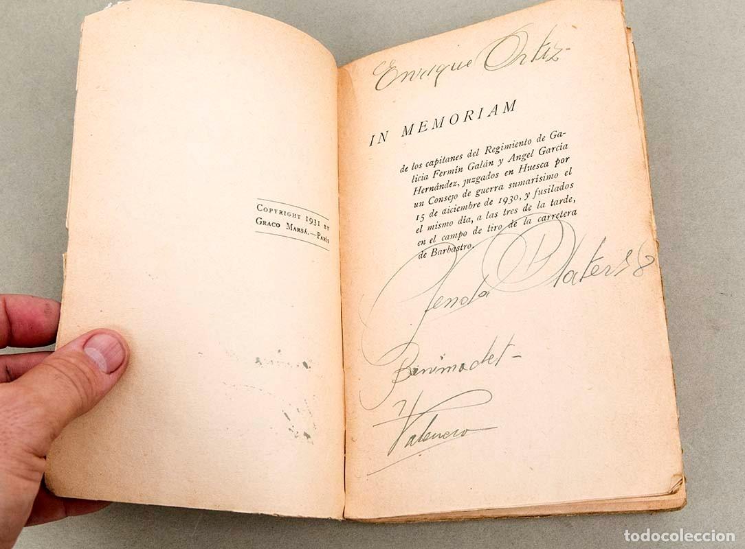 Libros antiguos: LA SUBLEVACI&Oacute;N DE JACA - GRACO MARS&Aacute; - 1931 - Foto 4
