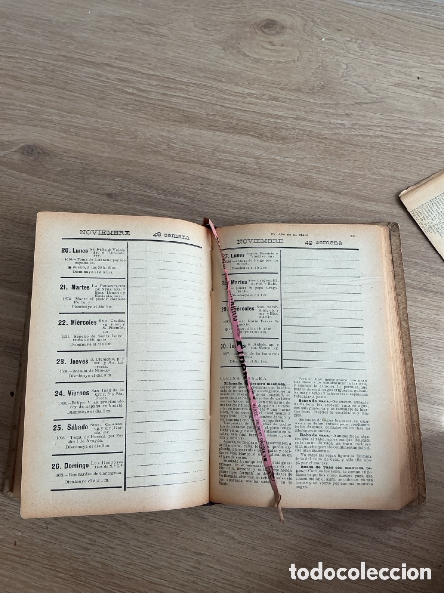 Libros antiguos: El a&ntilde;o en la mano Almanaque 1911 - Foto 4