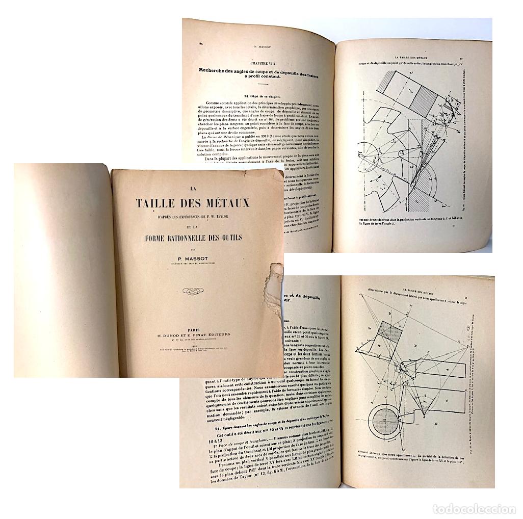 Libros antiguos: El corte de metales seg&uacute;n&hellip; (1919) (La Taille des m&eacute;taux d'apr&egrave;s les exp&eacute;riences de F. W. Taylor et l