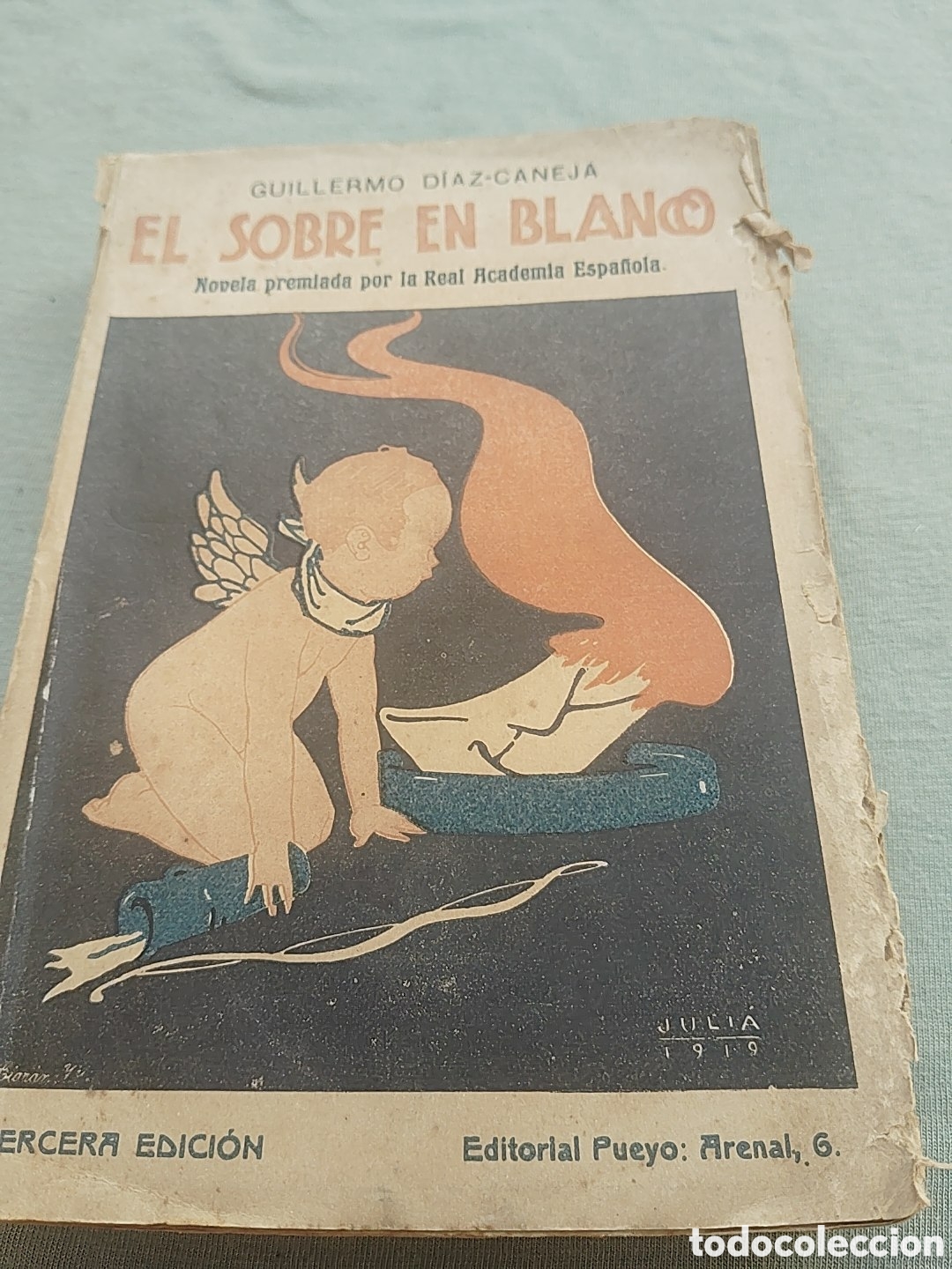 Libros antiguos: El sobre en blanco. 1919. Guillermo D&iacute;az -Caneja