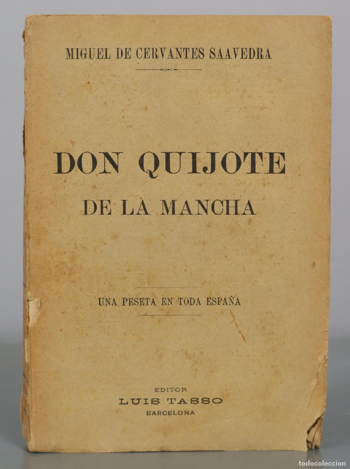 Libros antiguos: El ingenioso hidalgo Don Quijote de la Mancha - Miguel de Cervantes Saavedra - Tipolitograf&iacute;a de