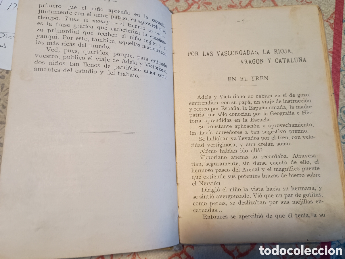 Libros antiguos: Libro de geograf&iacute;a A trav&eacute;s de Espa&ntilde;a - Foto 7
