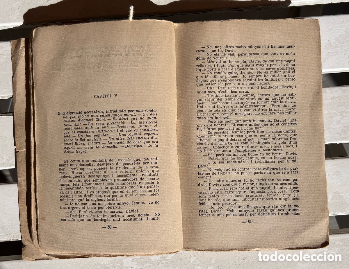 Libros antiguos: Tres anglesos sesbargeixen, per Jerome K. Jerome. - Foto 4